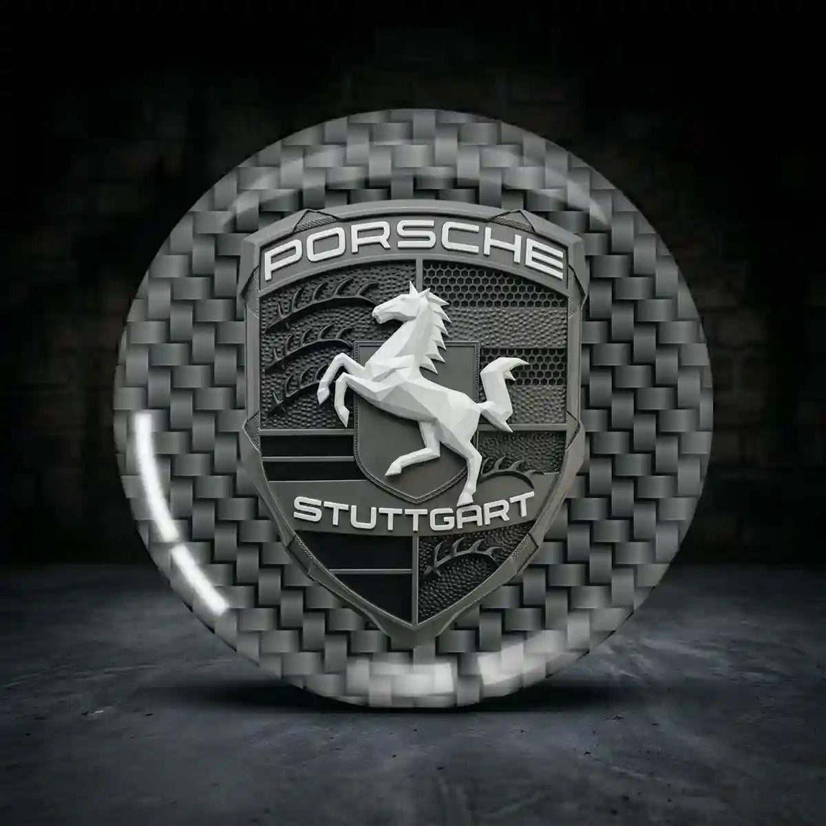 Porsche Rad Mitte Aufkleber Radkappen Edles Design
