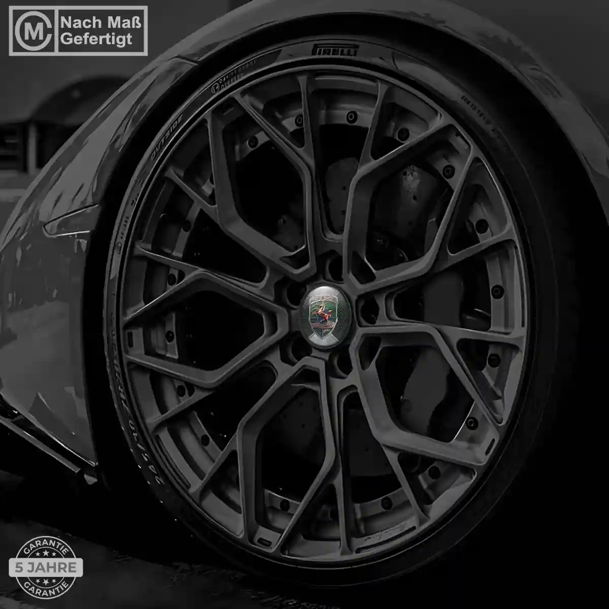 Porsche Rad Mitte Aufkleber Radkappen Modernes Design