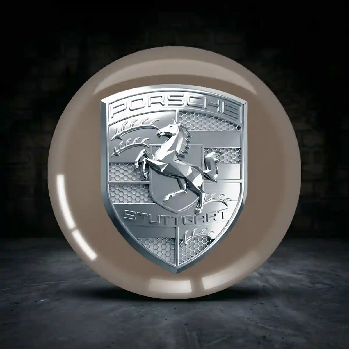 Porsche Rad Mitte Aufkleber Radkappen Premium-Edition