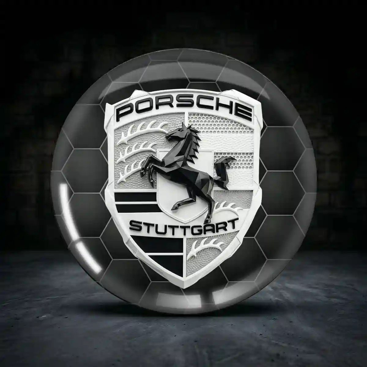 Porsche Radkappen Aufkleber Anspruchsvolles Design