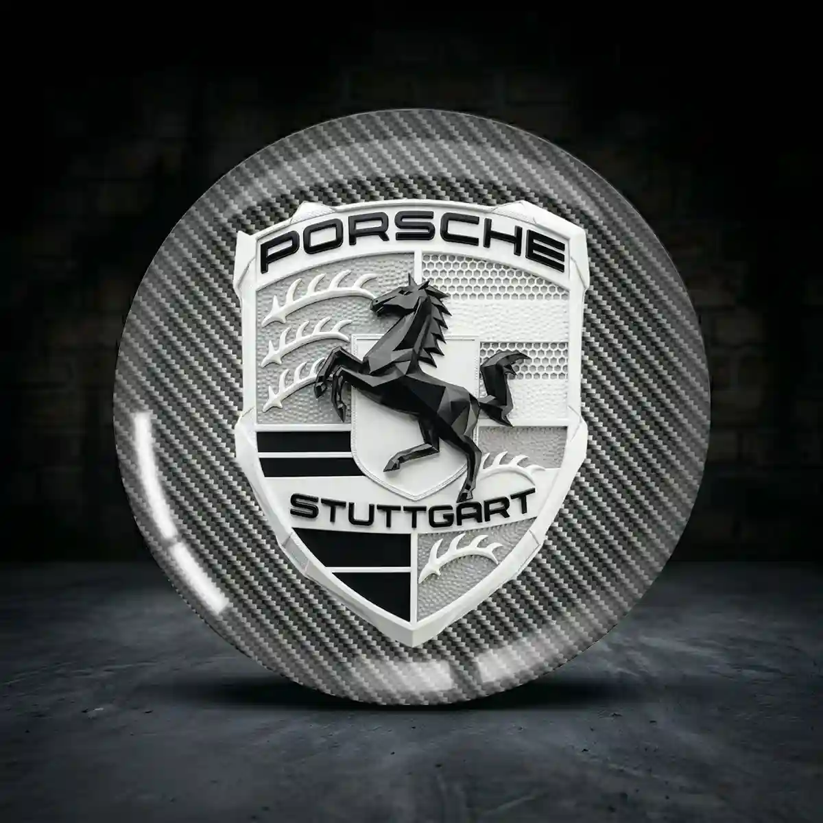 Porsche Radkappen Aufkleber Hochwertiges Harz