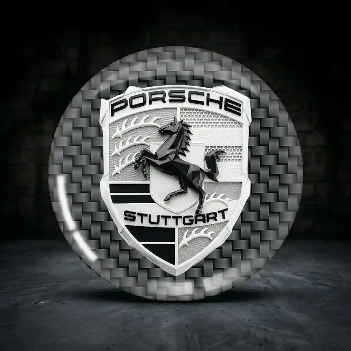 Porsche Radkappen Aufkleber Prestige-Edition