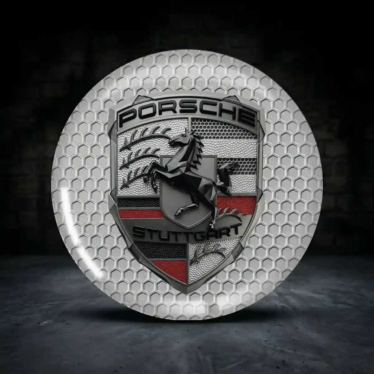 Porsche Radkappen Aufkleber Sammleredition