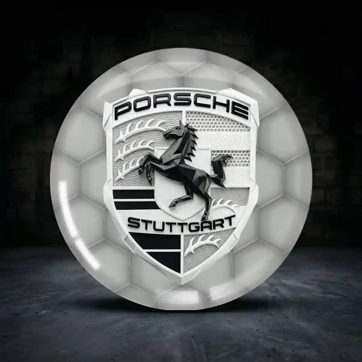 Porsche Radkappen Aufkleber Tuningfahrzeug