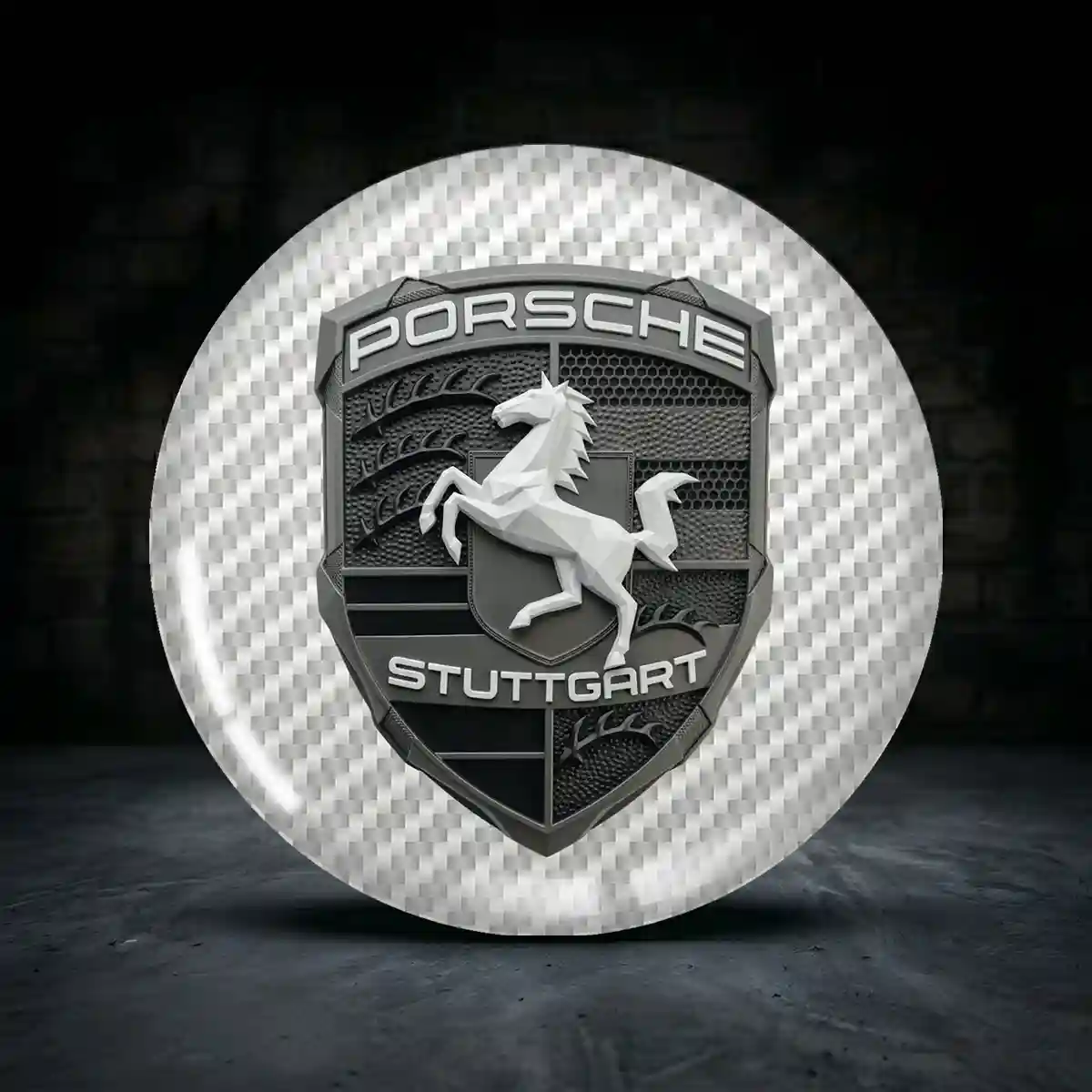 Porsche Radmitte Aufkleber Nabendeckel Edle Qualität