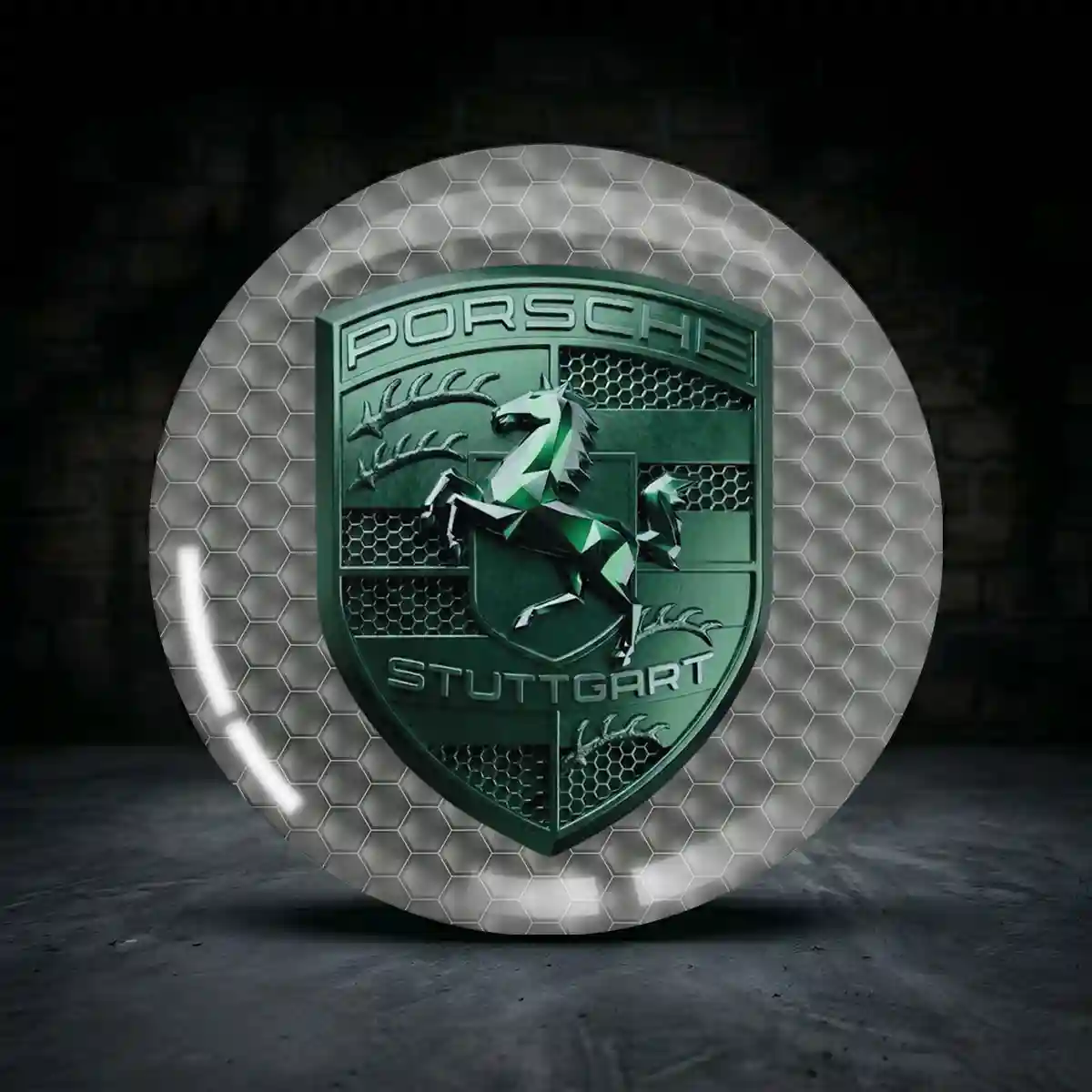 Porsche Radmitte Aufkleber Nabendeckel Elegantes Design
