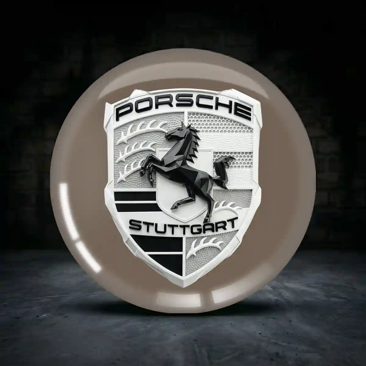 Porsche Radmitte Aufkleber Nabendeckel Höchste Qualität