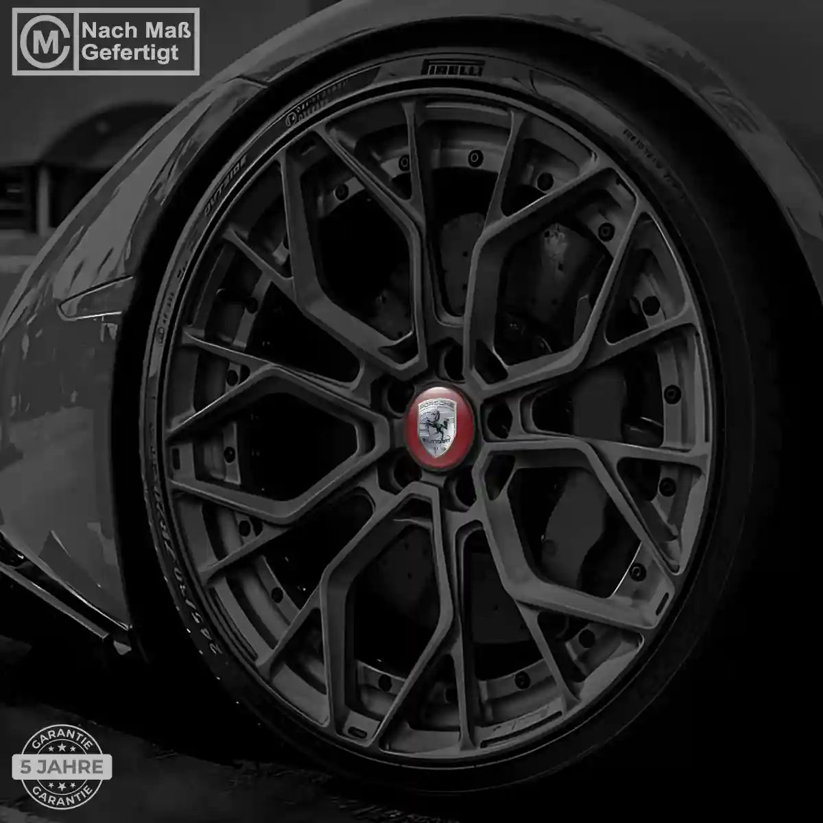 Porsche Radmitte Aufkleber Nabendeckel Interieurdesign