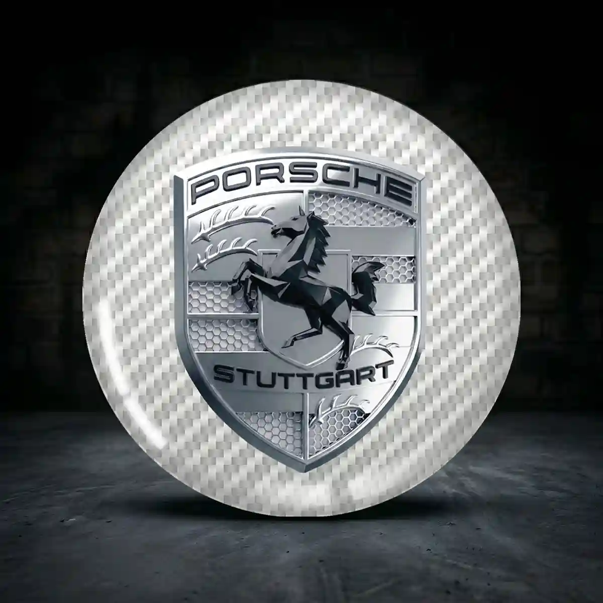Porsche Radmitte Aufkleber Nabendeckel Sammleredition