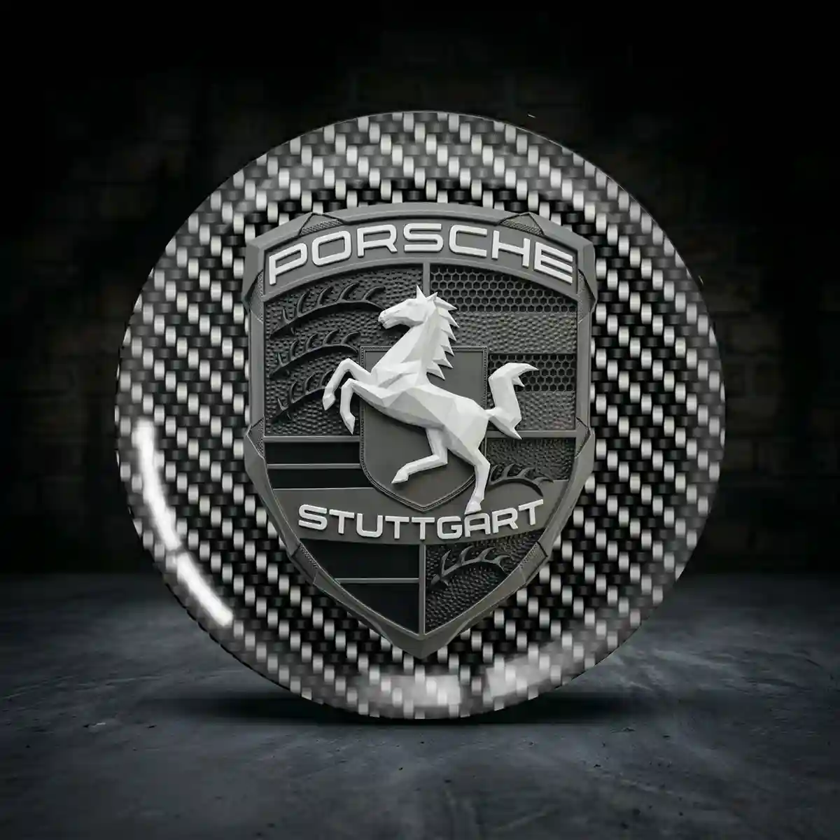 Porsche Radmitte Aufkleber Stilvolles Design