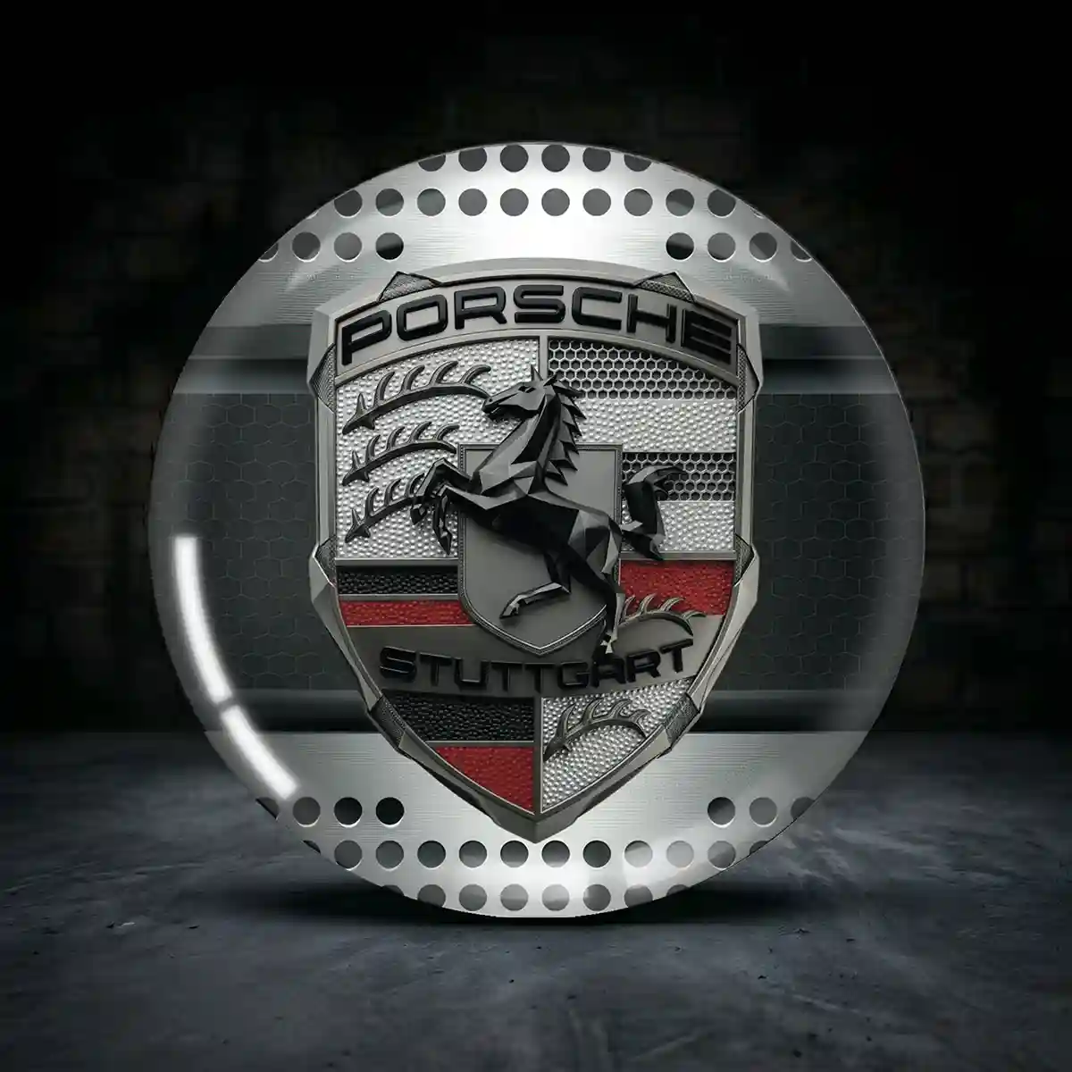 Porsche Silikon Aufkleber Embleme Ausdrucksstarkes Design