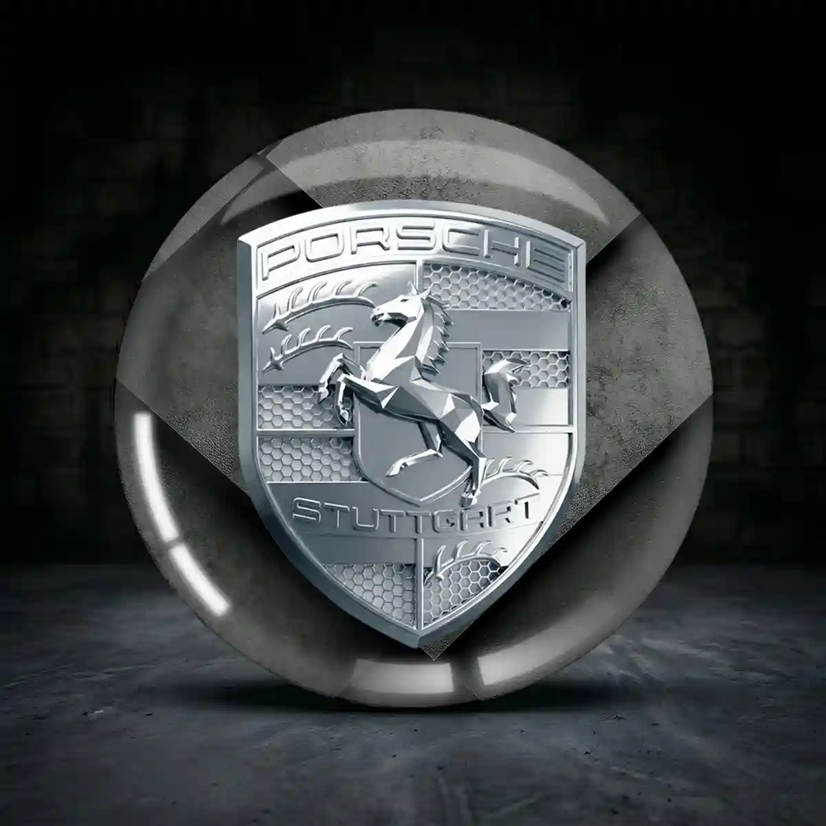 Porsche Silikon Aufkleber Embleme Erstklassige Qualität