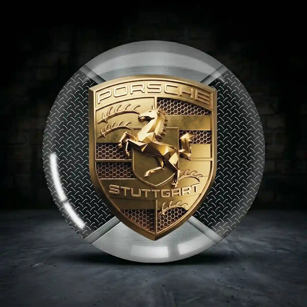 Porsche Silikon Aufkleber Embleme Exklusivauflage