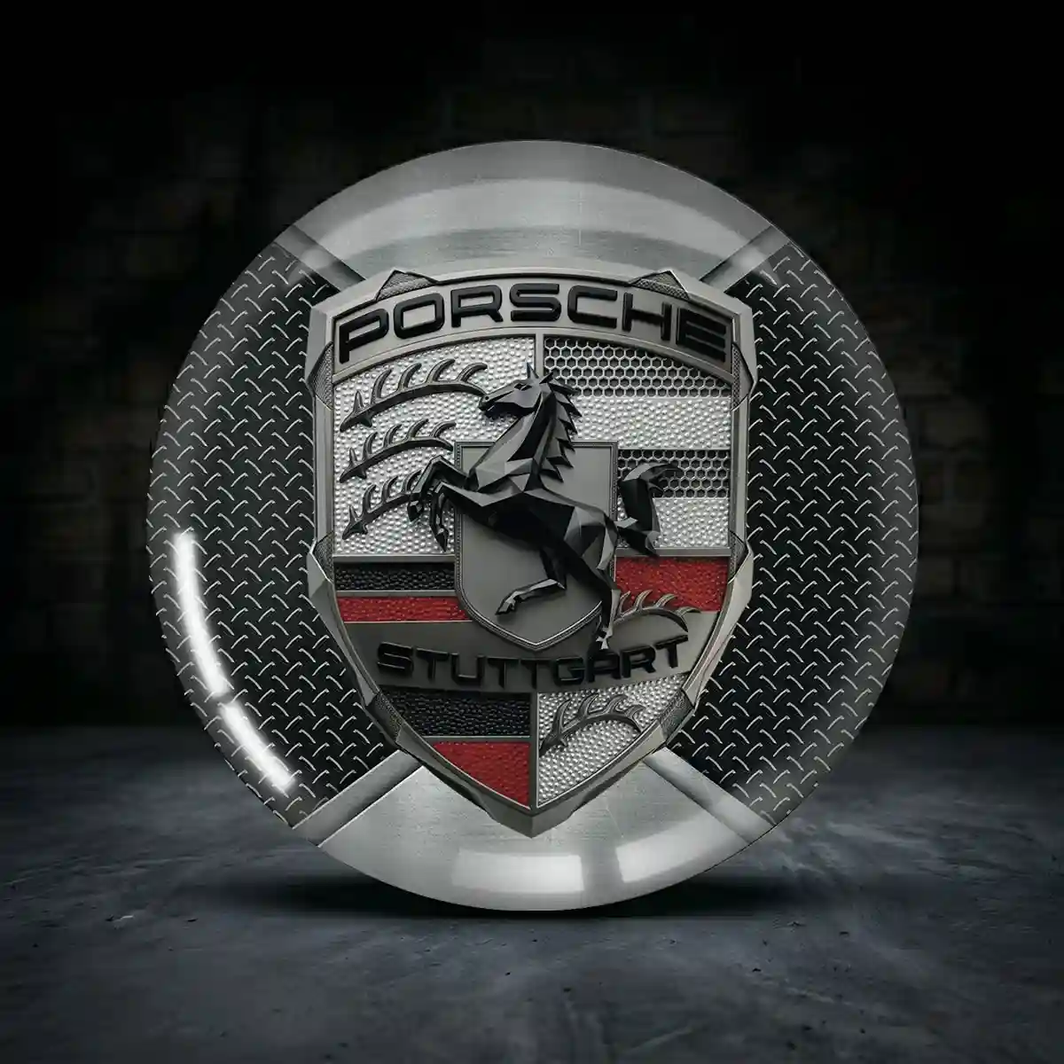 Porsche Silikon Aufkleber Embleme Exklusivausgabe