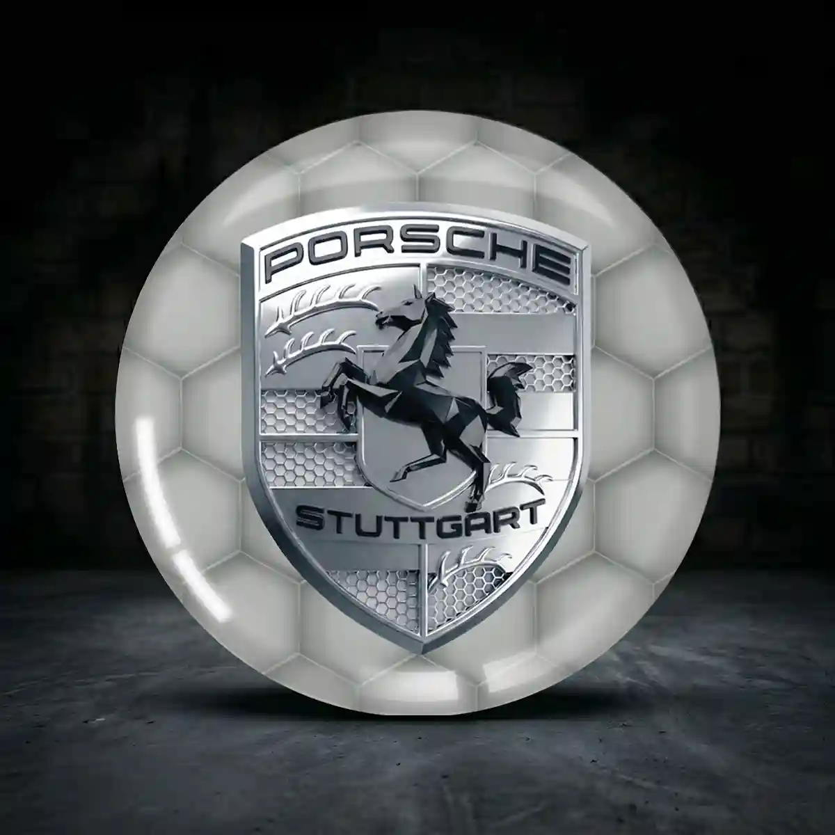 Porsche Silikon Aufkleber Embleme Luxus-Edition