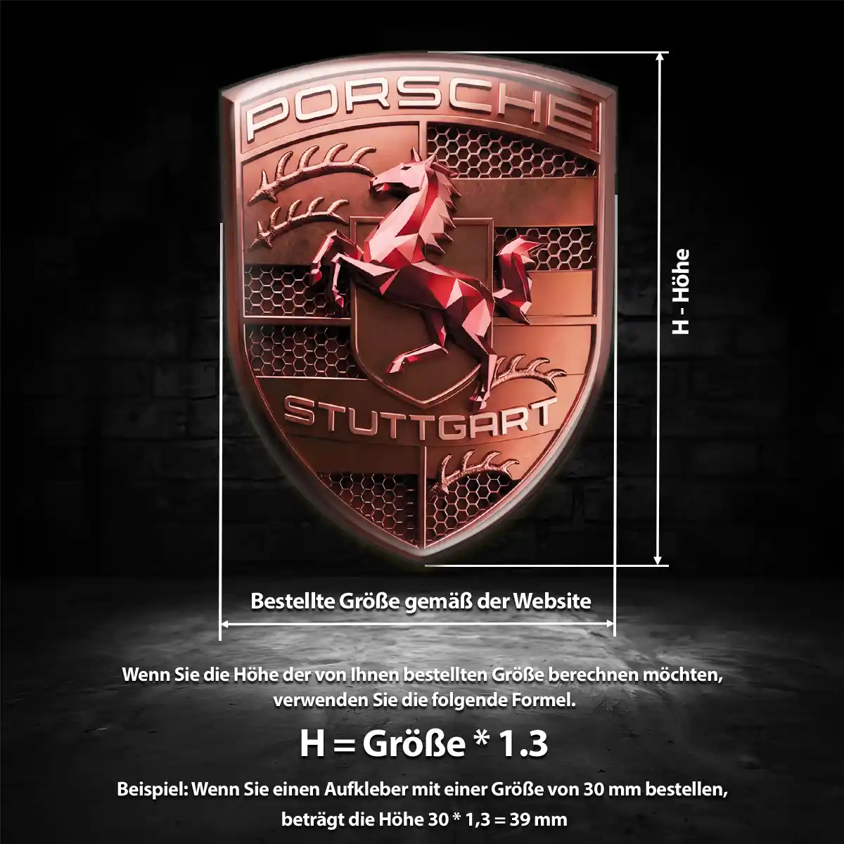 Porsche Silikon Aufkleber Stilvolles Design