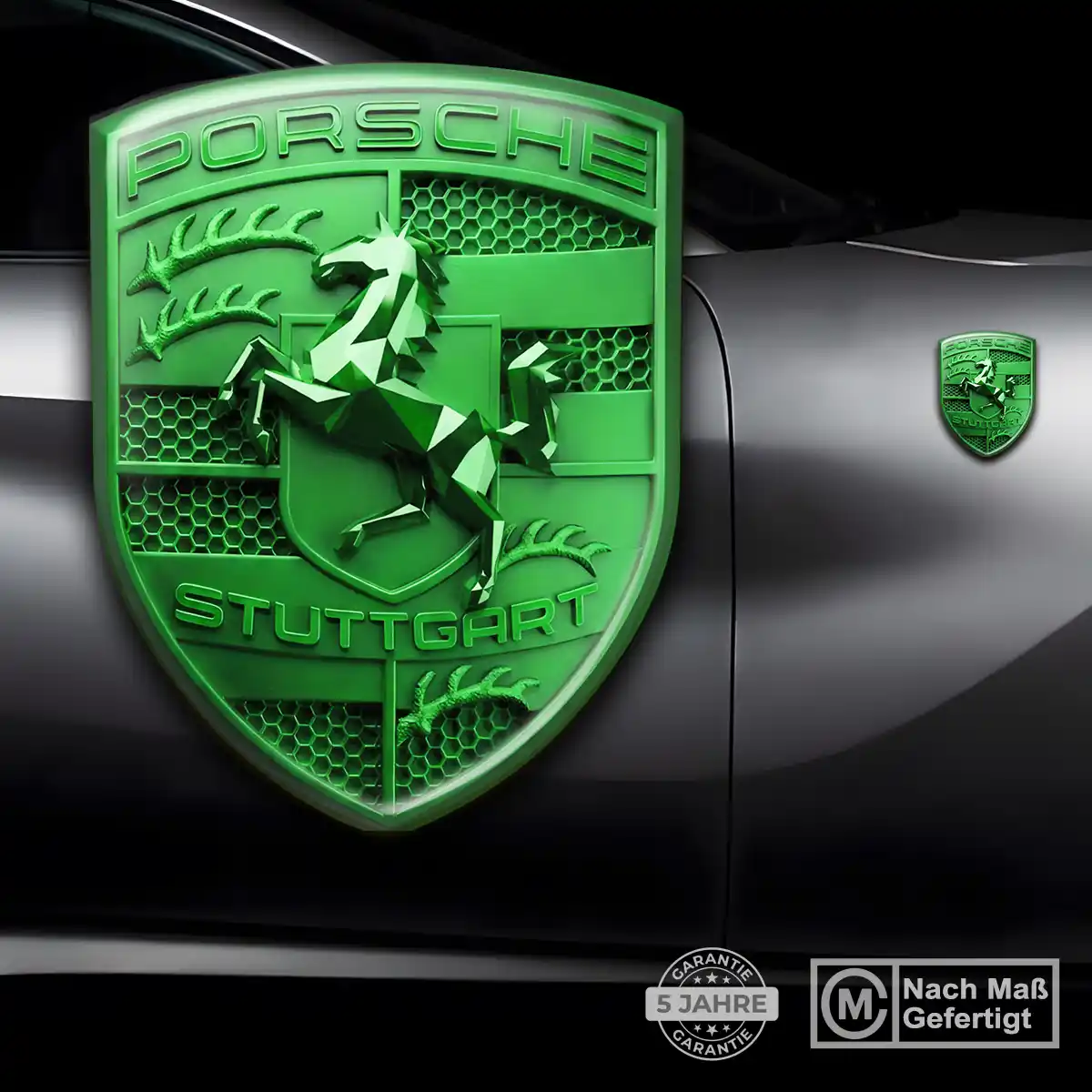 Porsche Wappen Aufkleber Emblem Stilvolles Design