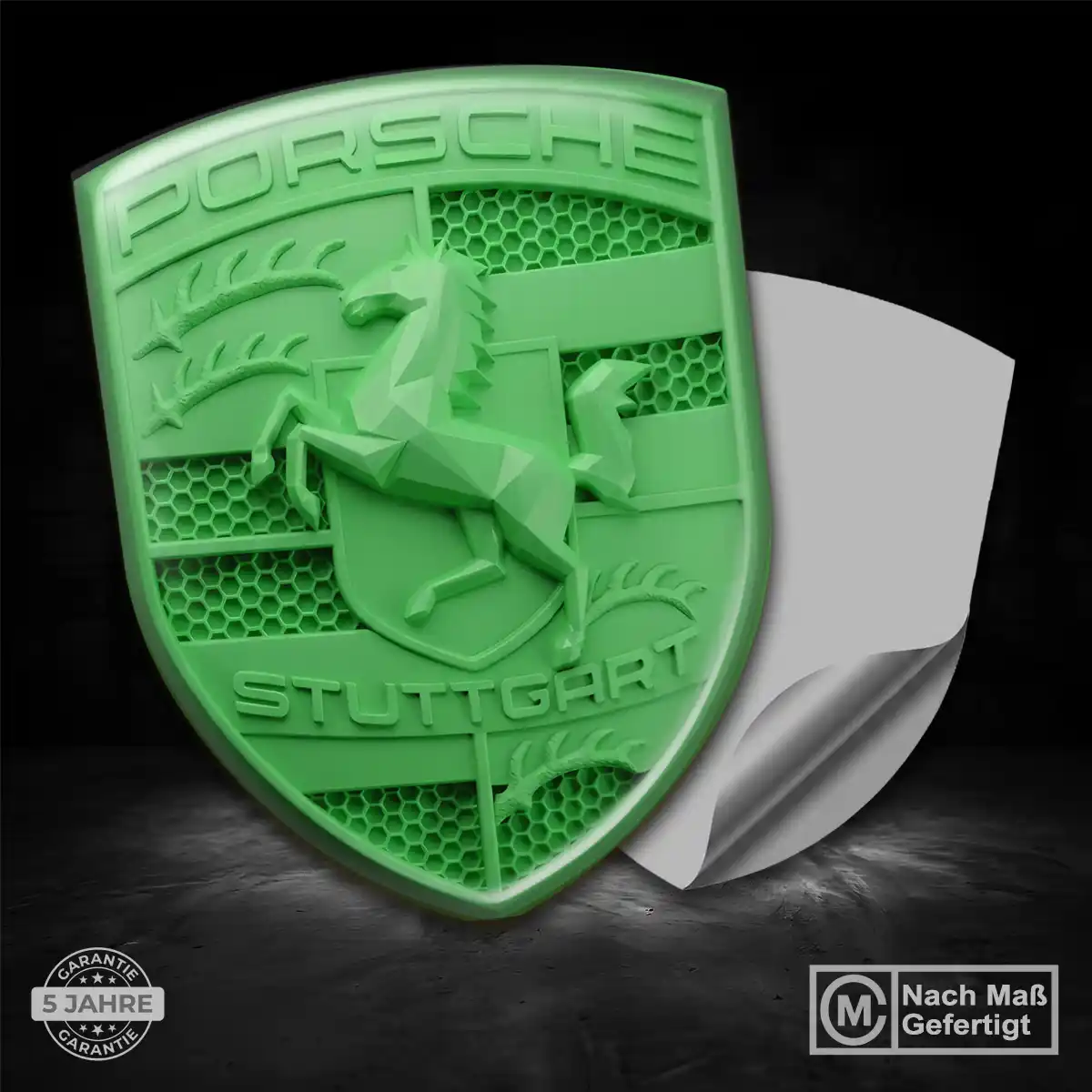 Porsche Wappen Emblem Aufkleber Stilvolles Design