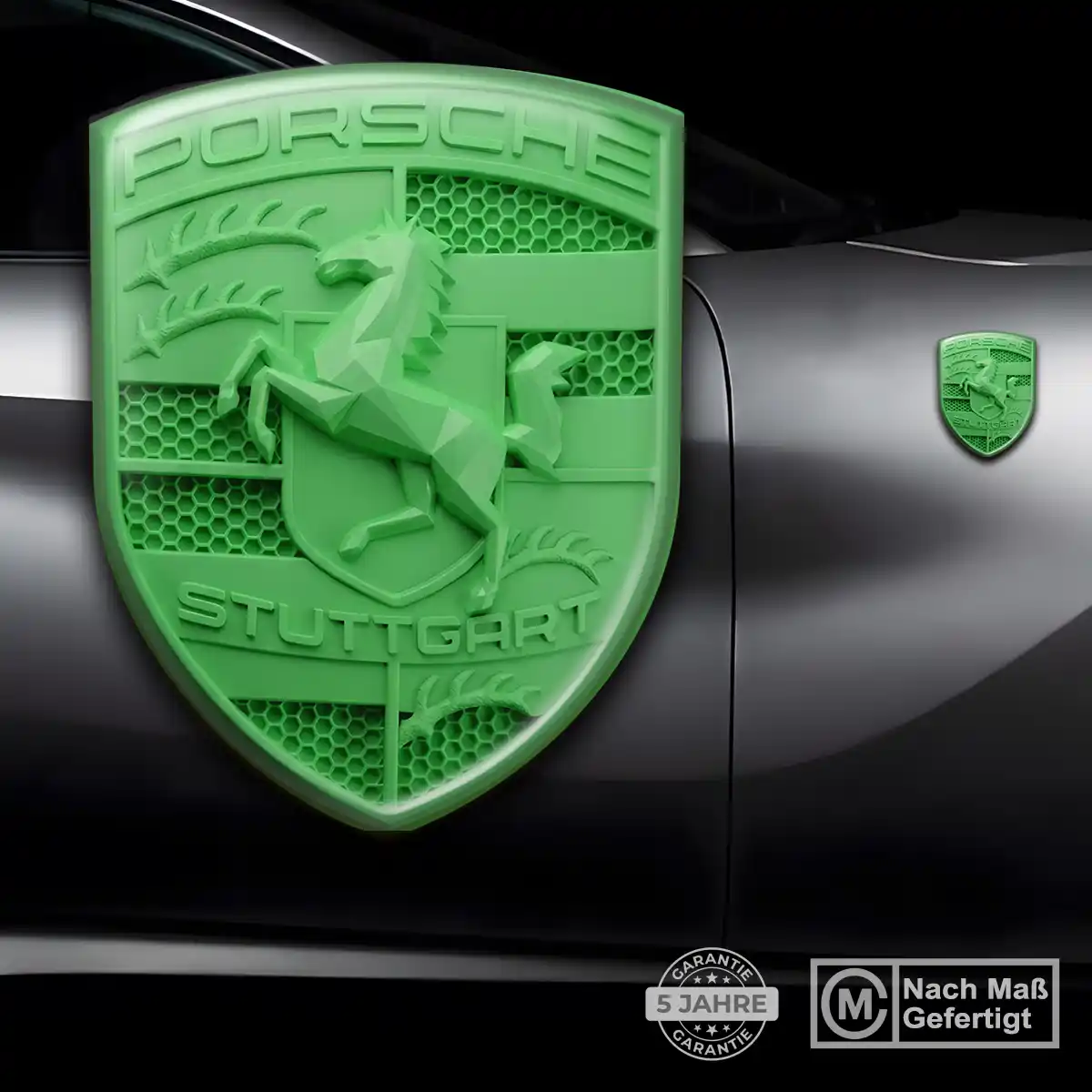 Porsche Wappen Emblem Aufkleber Stilvolles Design