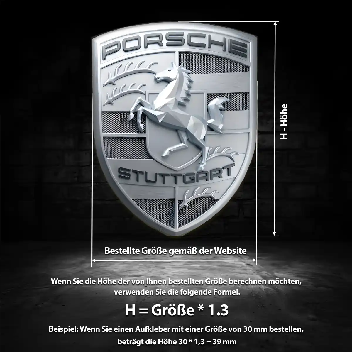 Porsche Wappen Emblem Stilvolles Design