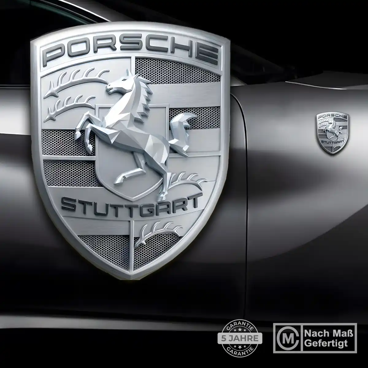Porsche Wappen Emblem Stilvolles Design