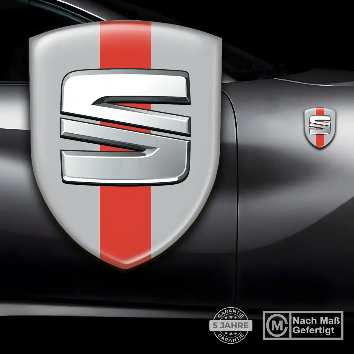 Seat 3D Gel Aufkleber Auto Stilvolles Design