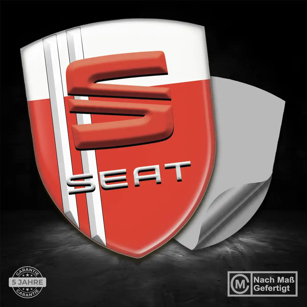 Seat 3D Gel Aufkleber Emblem Hohe Qualität