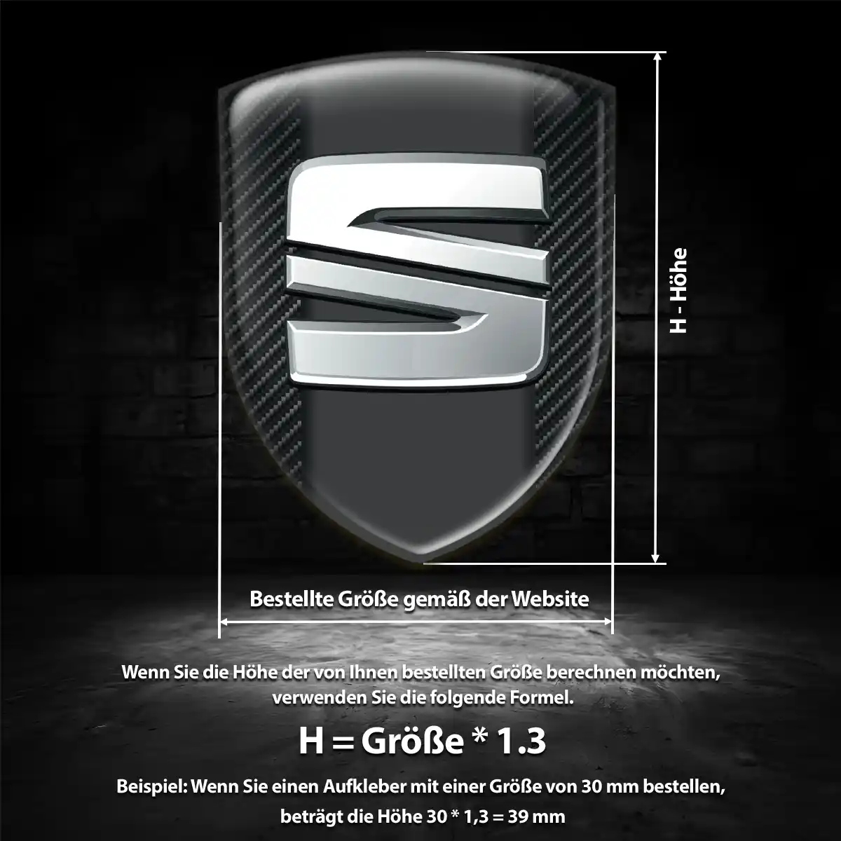 Seat 3D Gel Aufkleber Emblem Limitierte Auflage