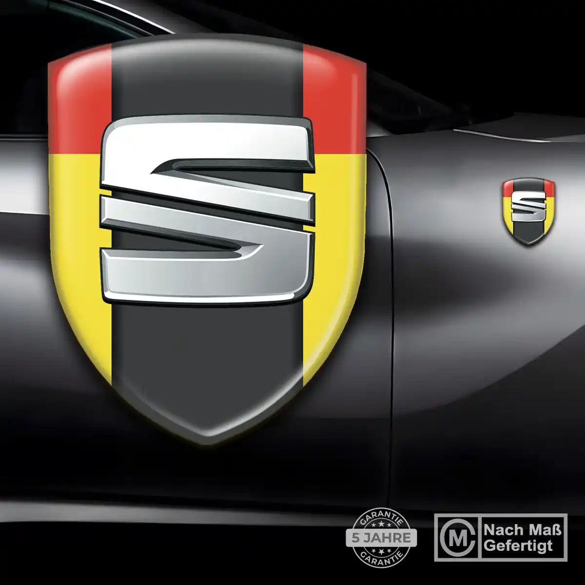 Seat 3D Gel Aufkleber Emblem Premium-Edition