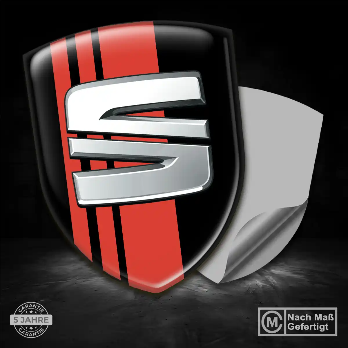 Seat 3D Gel Aufkleber Emblem Stilvolles Design