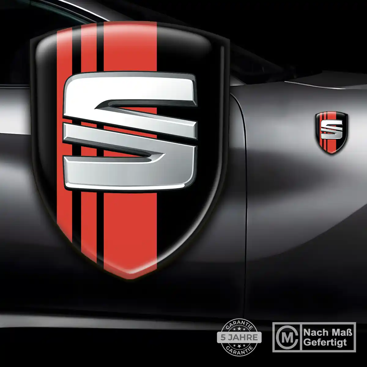 Seat 3D Gel Aufkleber Emblem Stilvolles Design