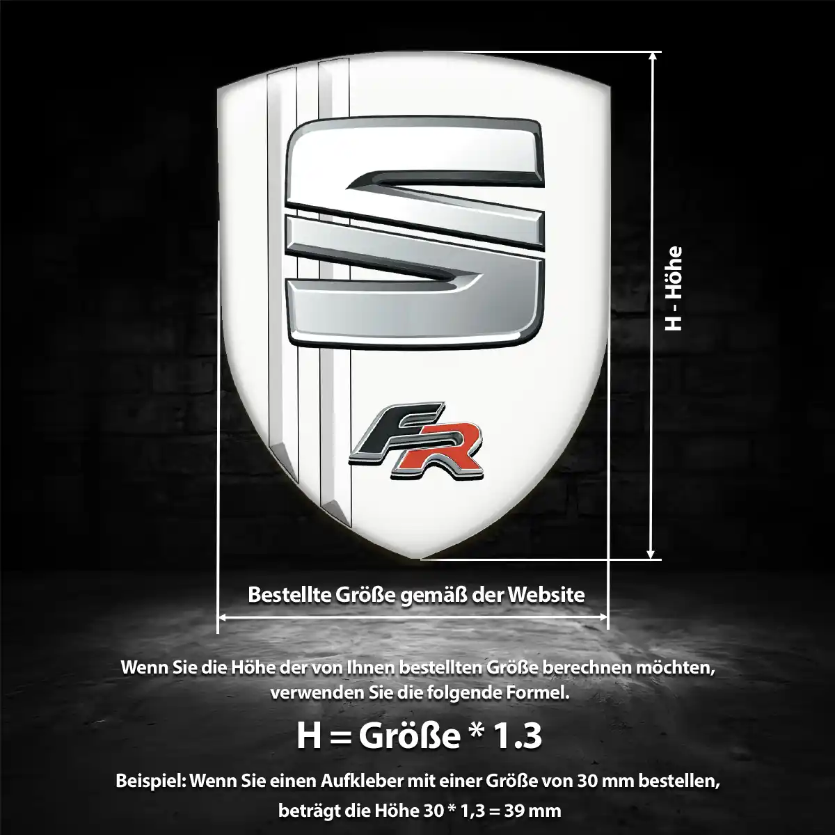 Seat 3D Gel Aufkleber Embleme Auto Hohe Qualität