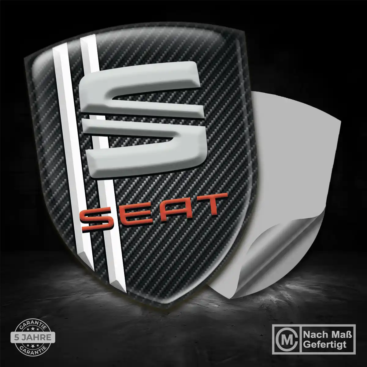 Seat 3D Gel Aufkleber Embleme Auto Limitierte Auflage