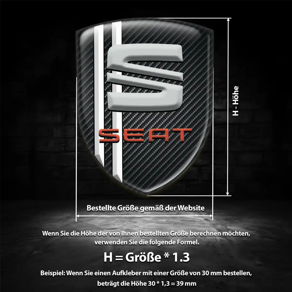 Seat 3D Gel Aufkleber Embleme Auto Limitierte Auflage