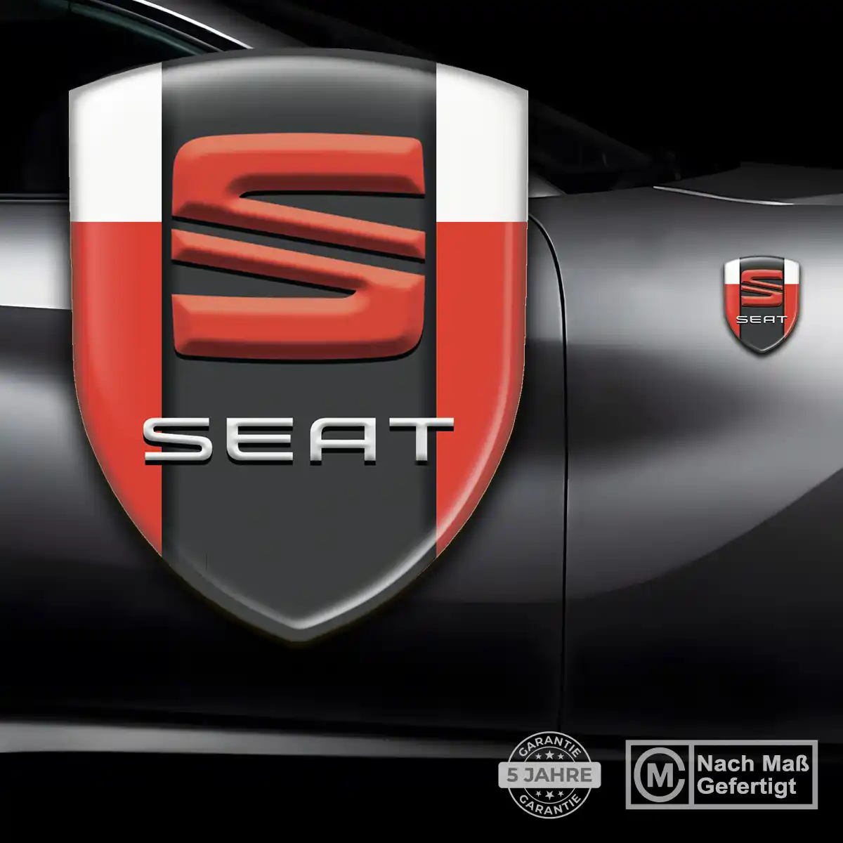Seat 3D Gel Aufkleber Embleme Auto Premium-Edition
