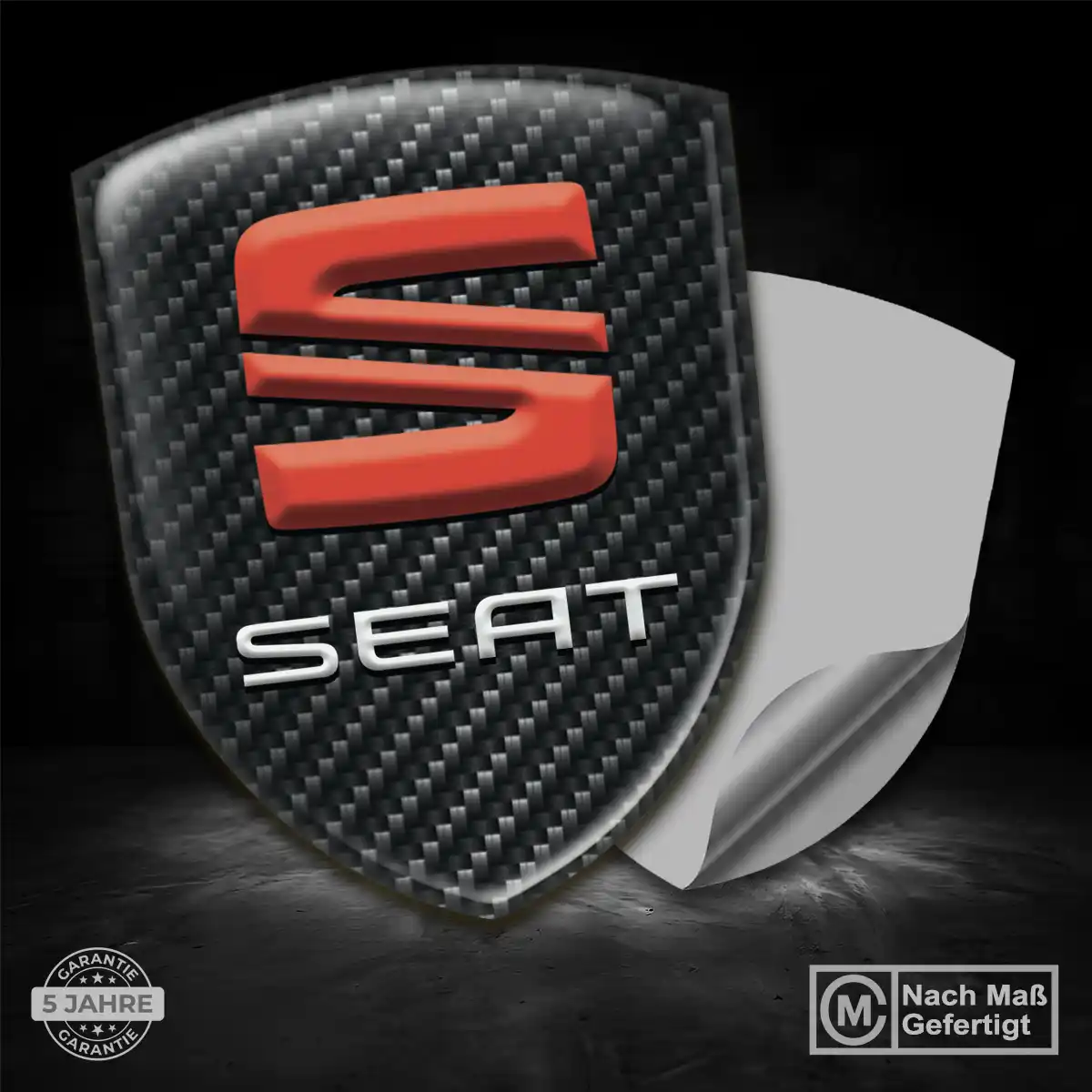 Seat 3D Gel Aufkleber Embleme Auto Premiumqualität