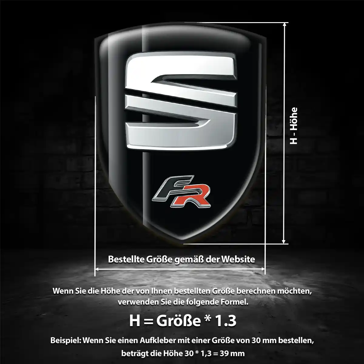 Seat 3D Gel Aufkleber Embleme Limitierte Auflage
