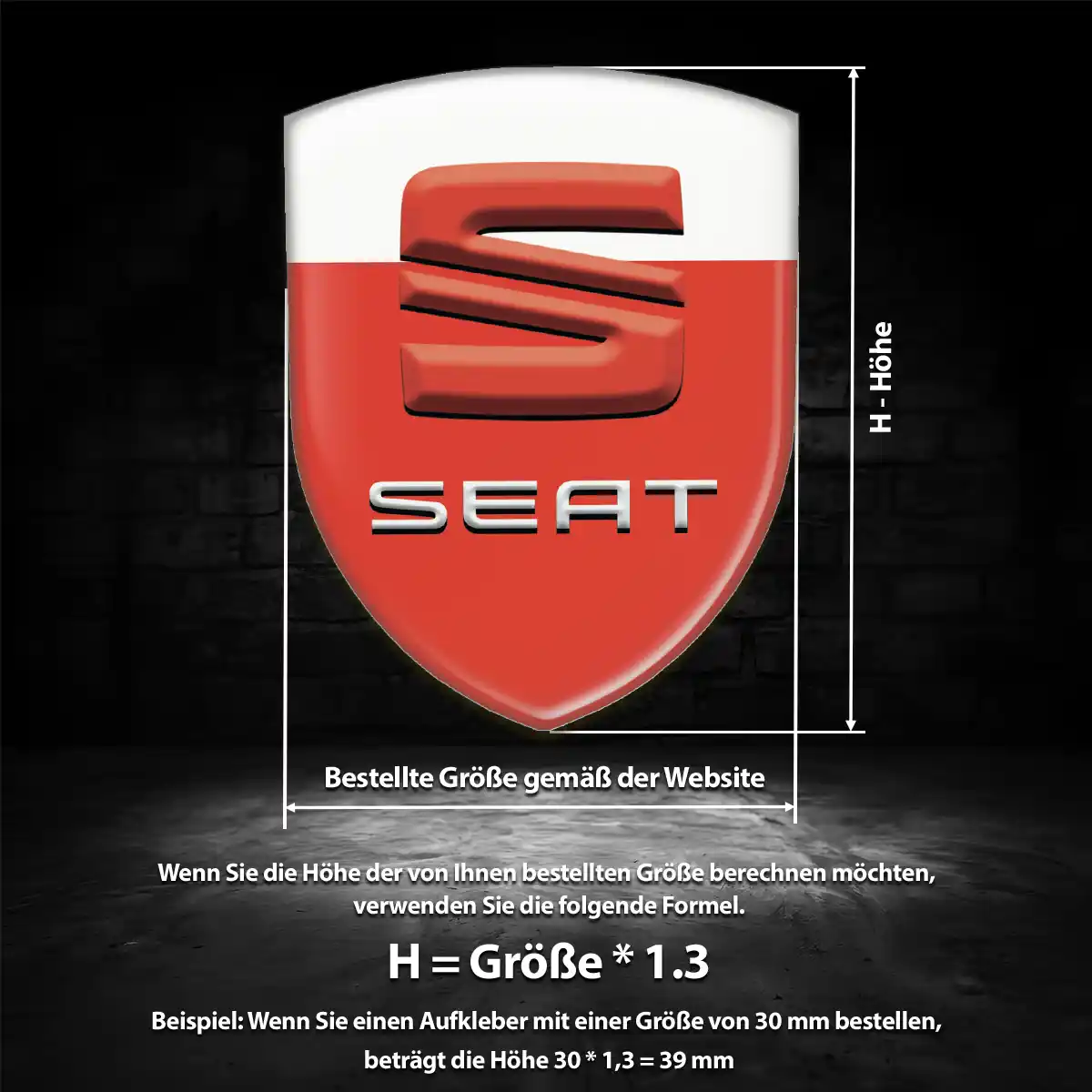 Seat 3D Gel Aufkleber Embleme Premiumqualität