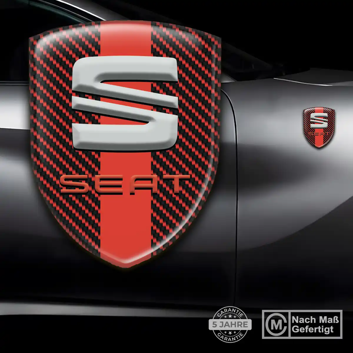 Seat 3D Gel Aufkleber Silikon Auto Limitierte Auflage