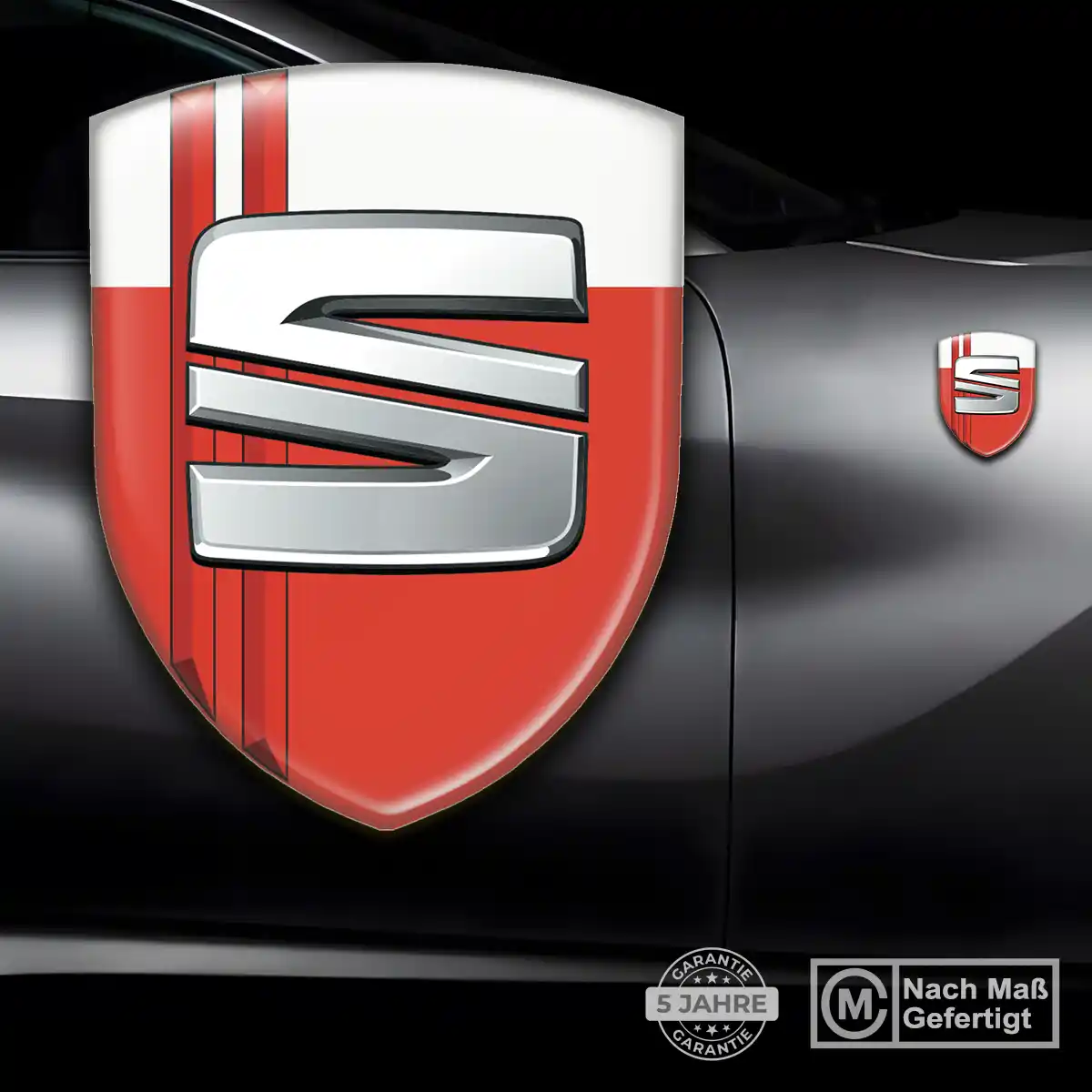 Seat 3D Gel Aufkleber Silikon Auto Premium-Edition