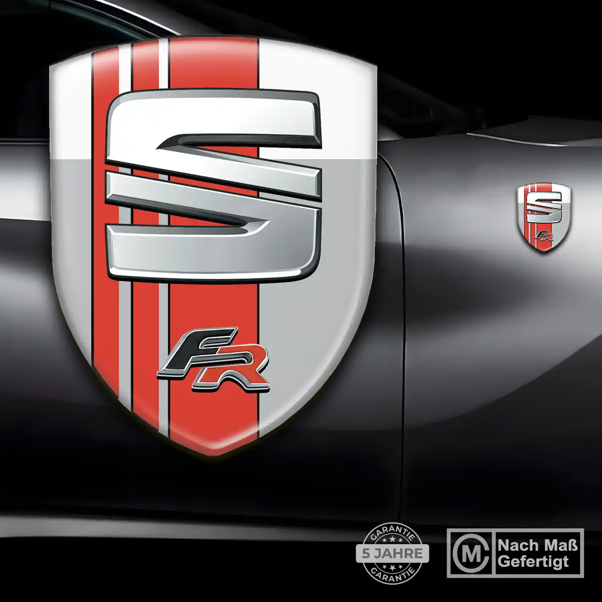 Seat 3D Gel Aufkleber Silikon Auto Premiumqualität