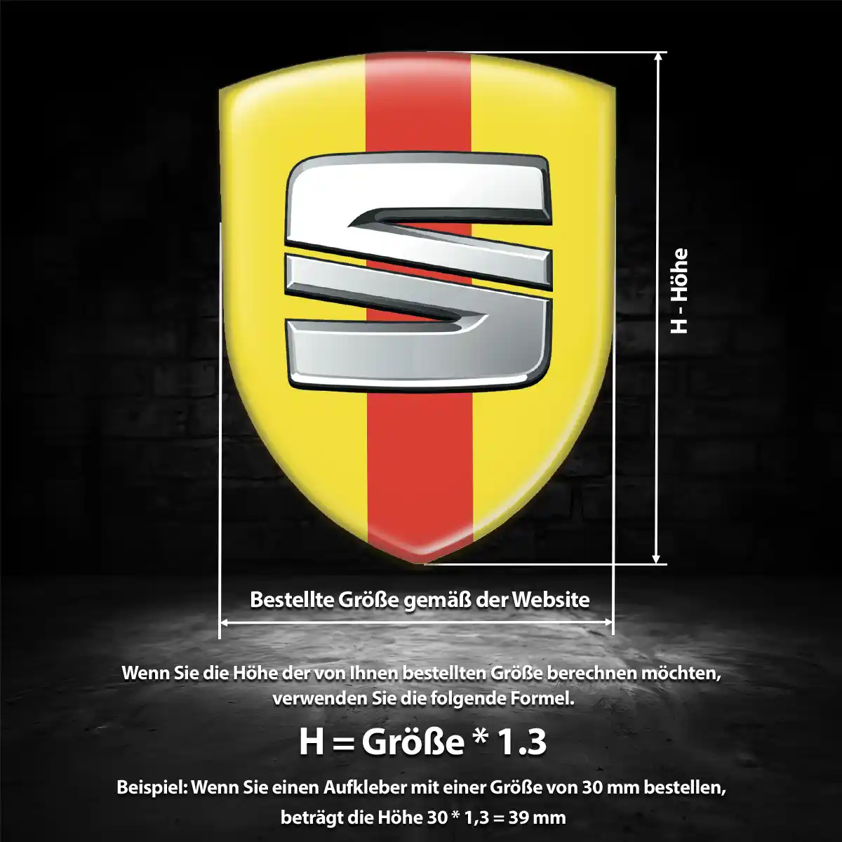 Seat 3D Gel Aufkleber Silikon Hohe Qualität