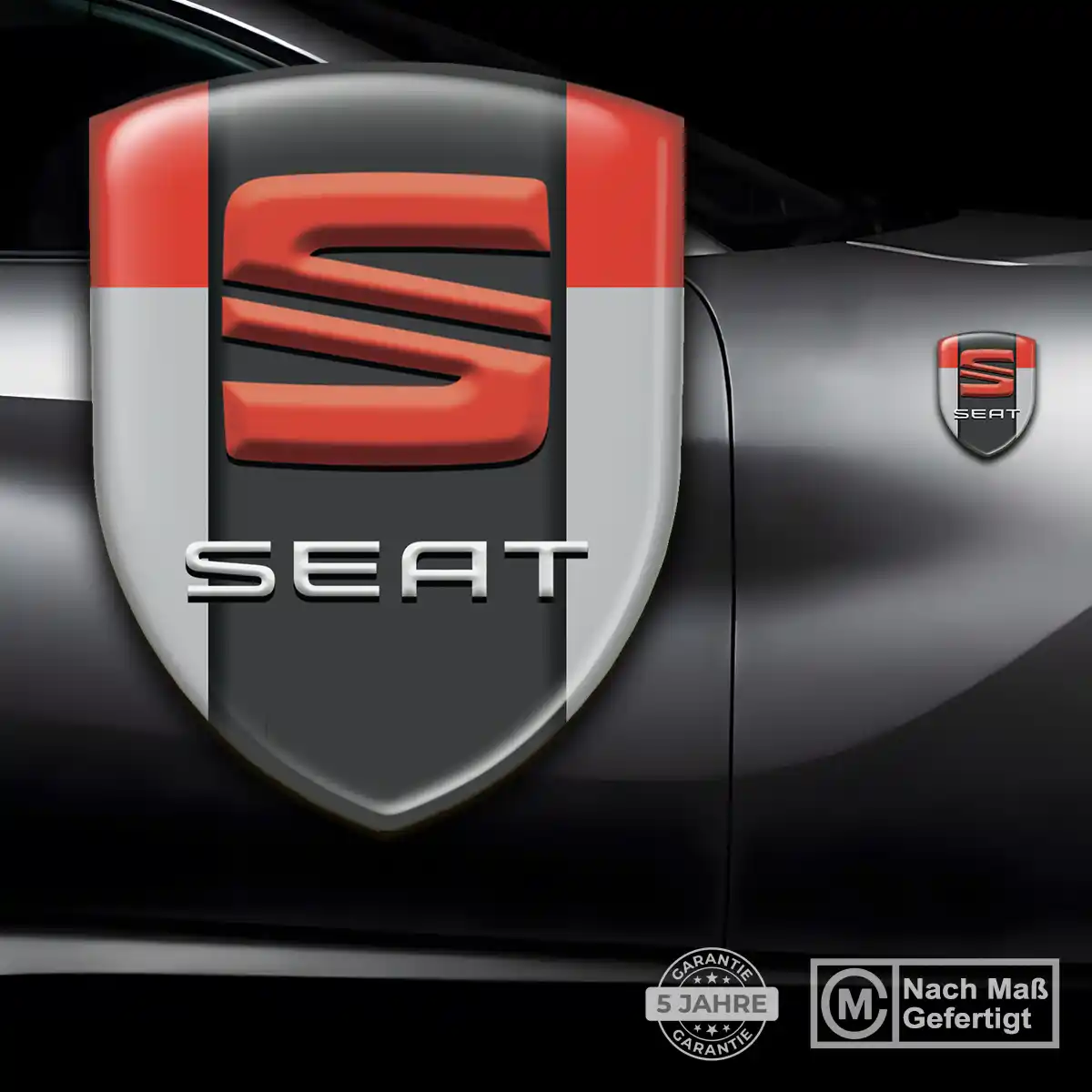 Seat 3D Gel Aufkleber Silikon Stilvolles Design