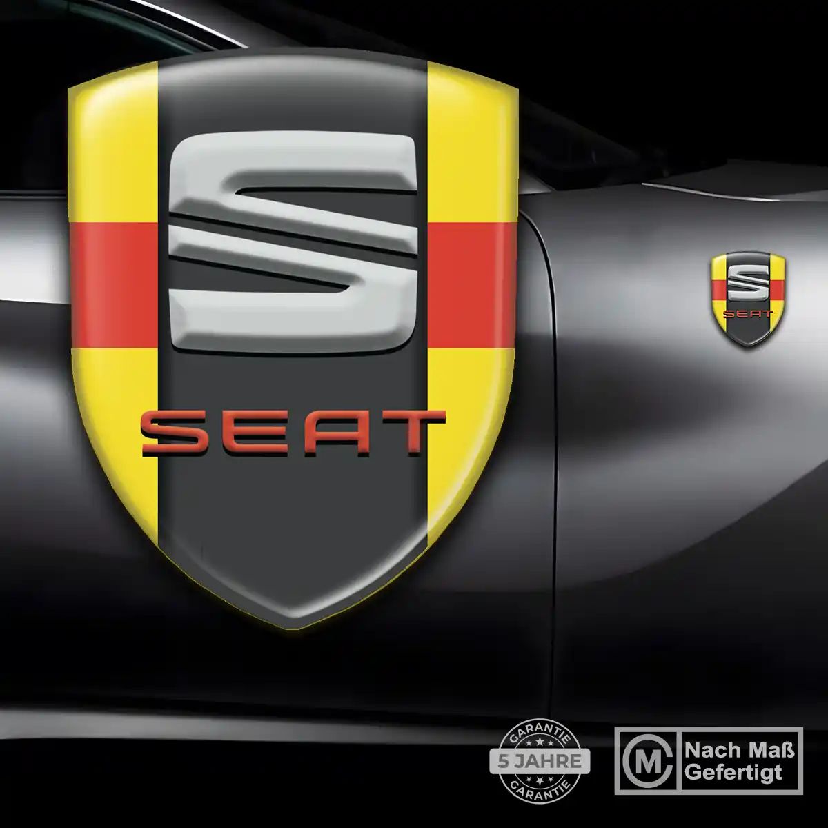 Seat 3D Gel Aufkleber Wappen Auto Limitierte Auflage