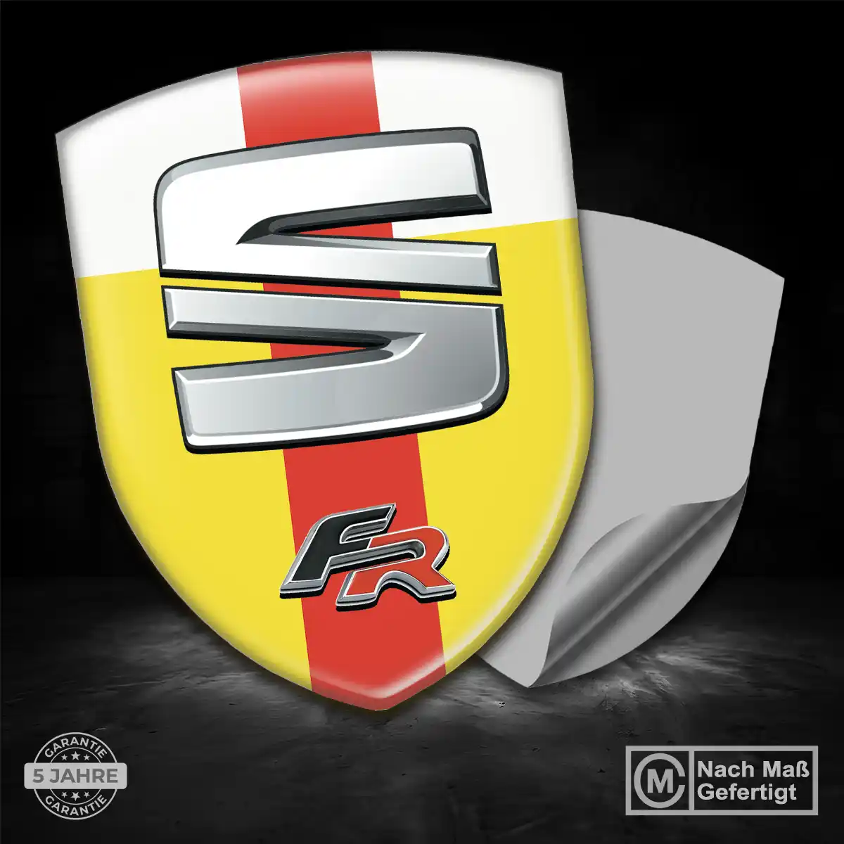 Seat 3D Gel Aufkleber Wappen Auto Premium-Edition