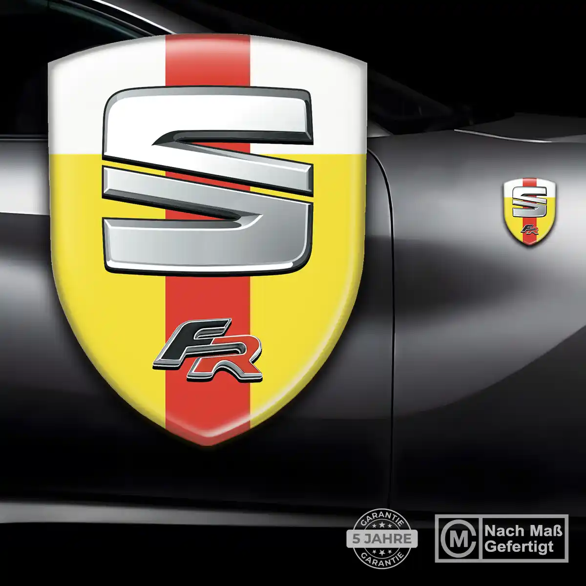 Seat 3D Gel Aufkleber Wappen Auto Premium-Edition