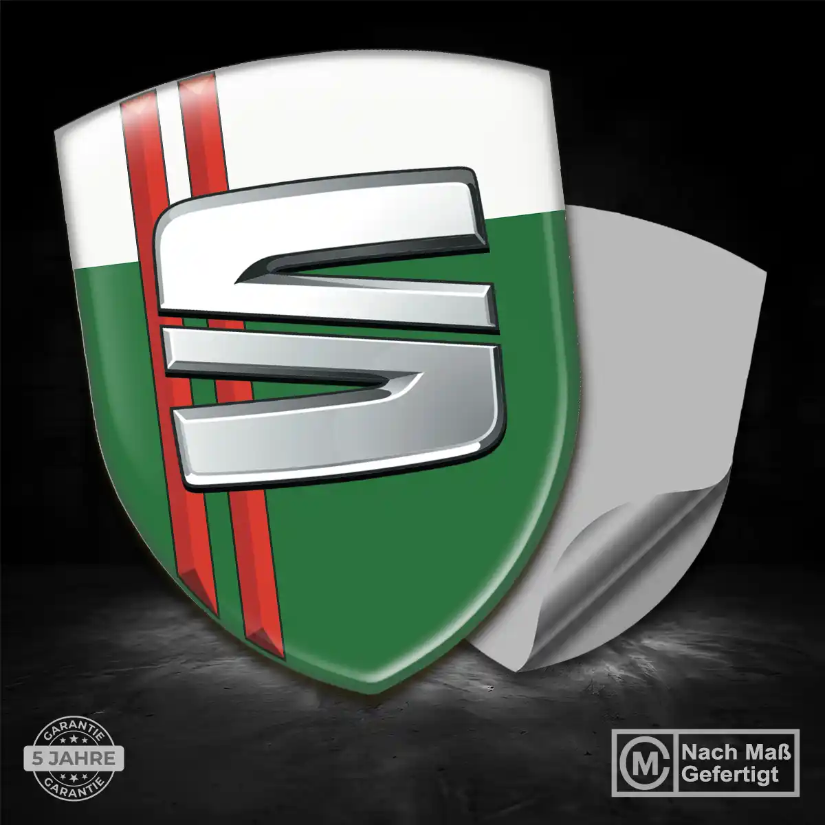 Seat 3D Gel Aufkleber Wappen Auto Stilvolles Design