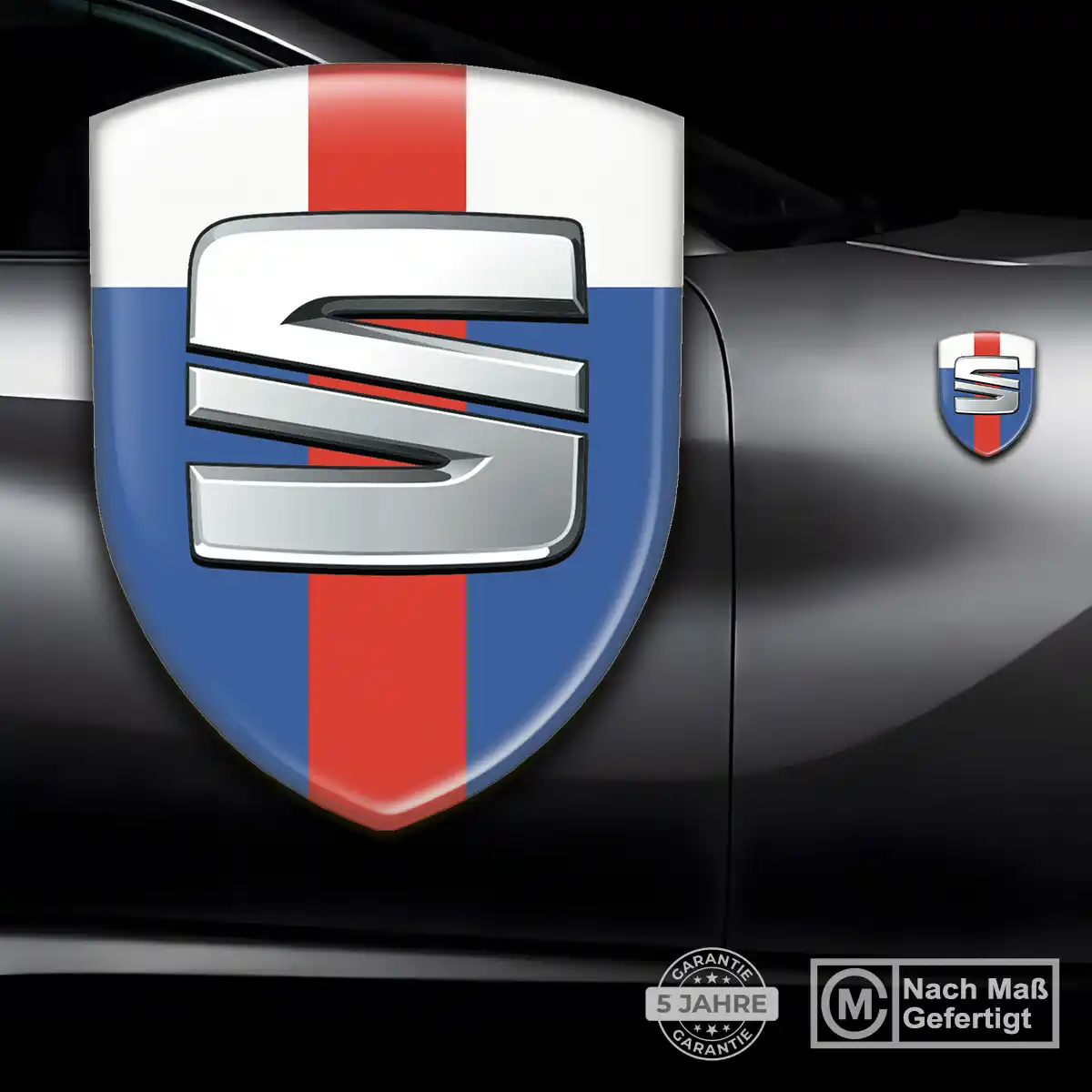 Seat 3D Gel Aufkleber Wappen Stilvolles Design