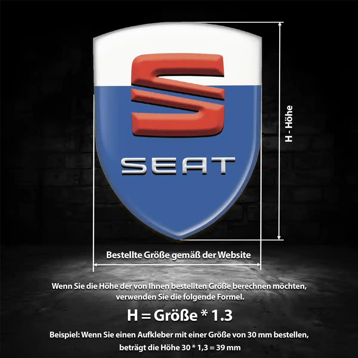 Seat Aufkleber 3D Gel Emblem Auto Hohe Qualität