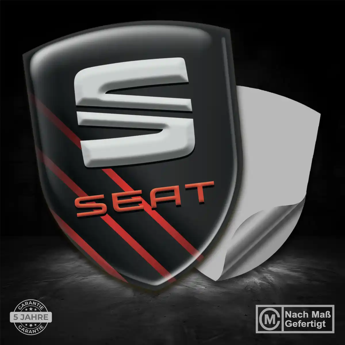 Seat Aufkleber 3D Gel Emblem Auto Stilvolles Design